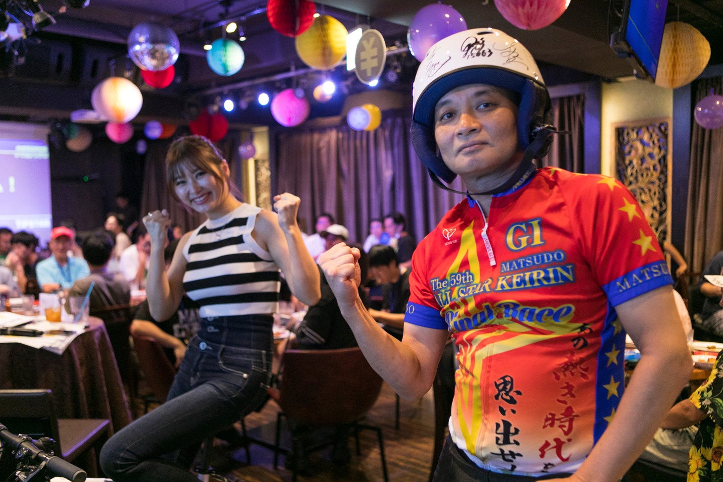 左から近森カナ、鬼ヶ島・アイアム野田。