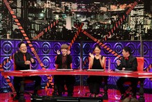 左から、くりぃむしちゅー有田、大橋和也、みちょぱ、さらば青春の光・森田。(c)フジテレビ