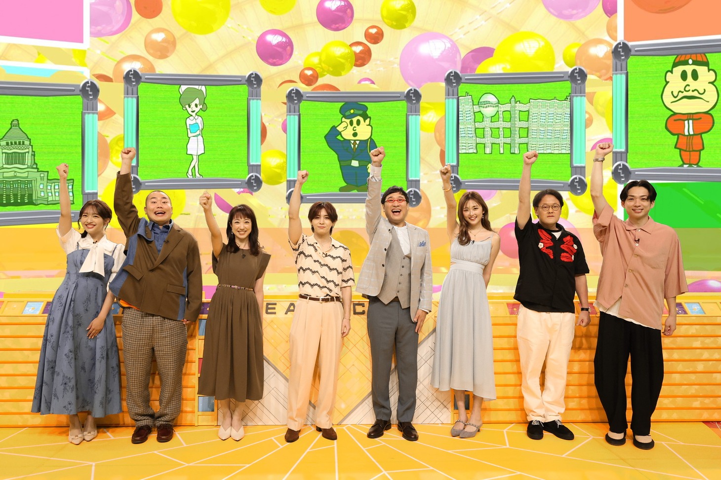 「潜入！リアルスコープ」の出演者たち。(c)フジテレビ