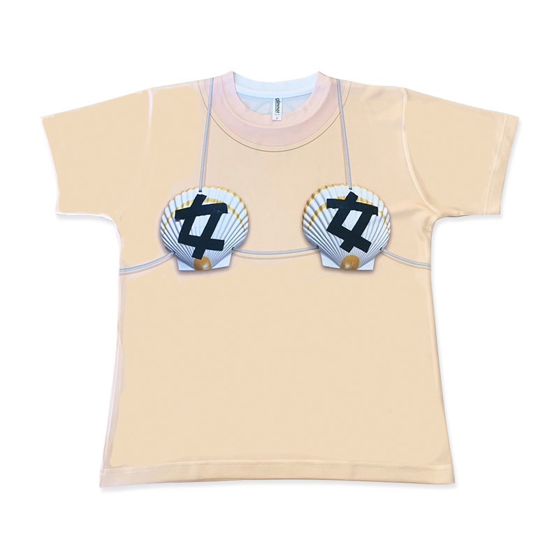 あぁ～しらきなりきり「女貝殻」フルカラーTシャツ