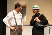 「シソンヌライブ[treize]」ゲネプロの様子。