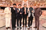 左から、ムロツヨシ、ミキ、ナイツ塙、はなわ、中居正広。(c)フジテレビ