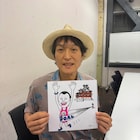 千原ジュニア、兄せいじが快走するイラストを描く「いつか兄弟2人で参加できたら」