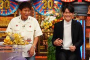 左からダウンタウン浜田、上重聡。(c)読売テレビ