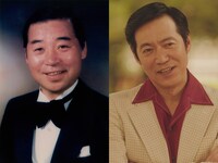 左から東八郎、東貴博。(c)日本テレビ