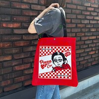 「西尾一男 PIZZA CAP スクエアトートバッグ」