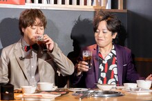 焼肉会を楽しむぺこぱ。