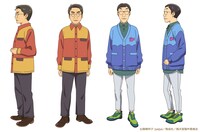 男性ブランコ浦井が演じるノリ（左）と平井が演じるマサ（右）のキャラクターデザイン。