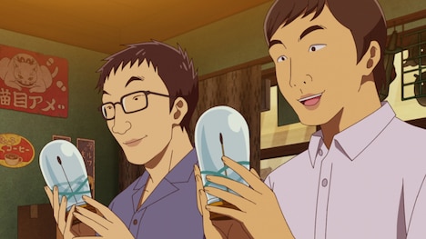 男性ブランコが出演する第131話「離れん花火」のワンシーン。