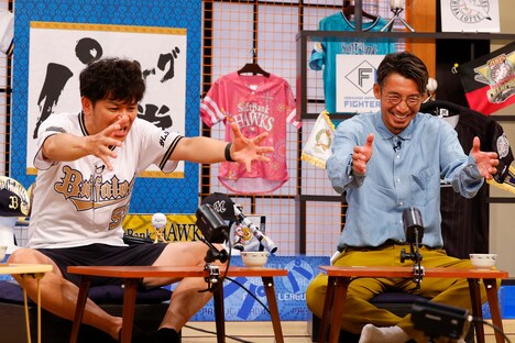 左からますだおかだ岡田、鳥谷敬。(c)関西テレビ
