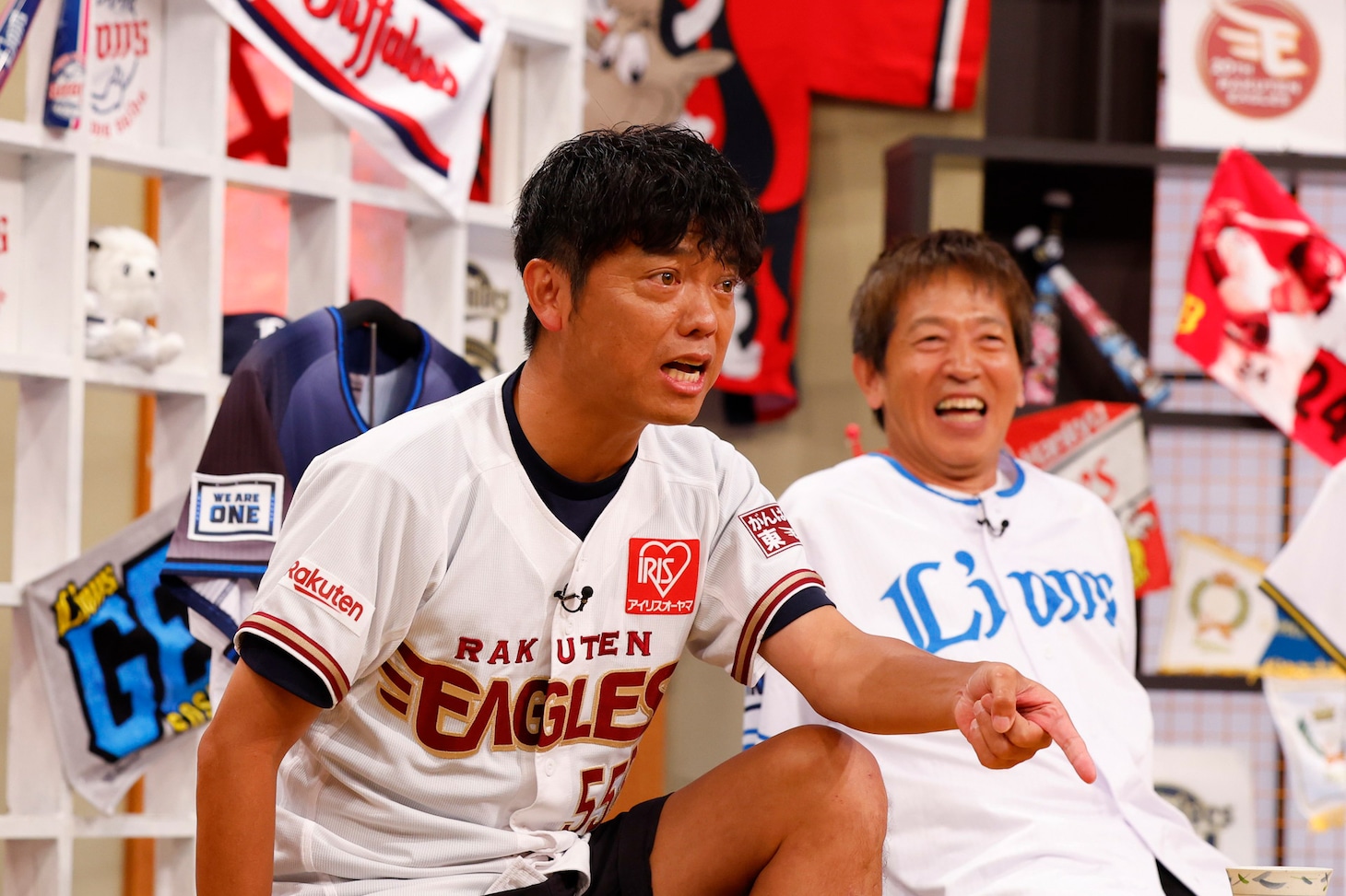 左からかみじょうたけし、ちゃらんぽらん冨好。(c)関西テレビ