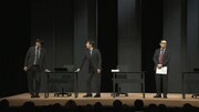 東京03第26回単独公演「腹割って腹立った」のワンシーン。