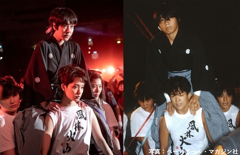 羽織袴の騎馬戦スタイルで登場するクラッシュ・ギャルズ軍団。