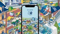 共創する自動車保険「&e」ビジュアル