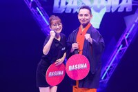 左から鈴木奈々、錦笑亭満堂。(c)関西テレビ