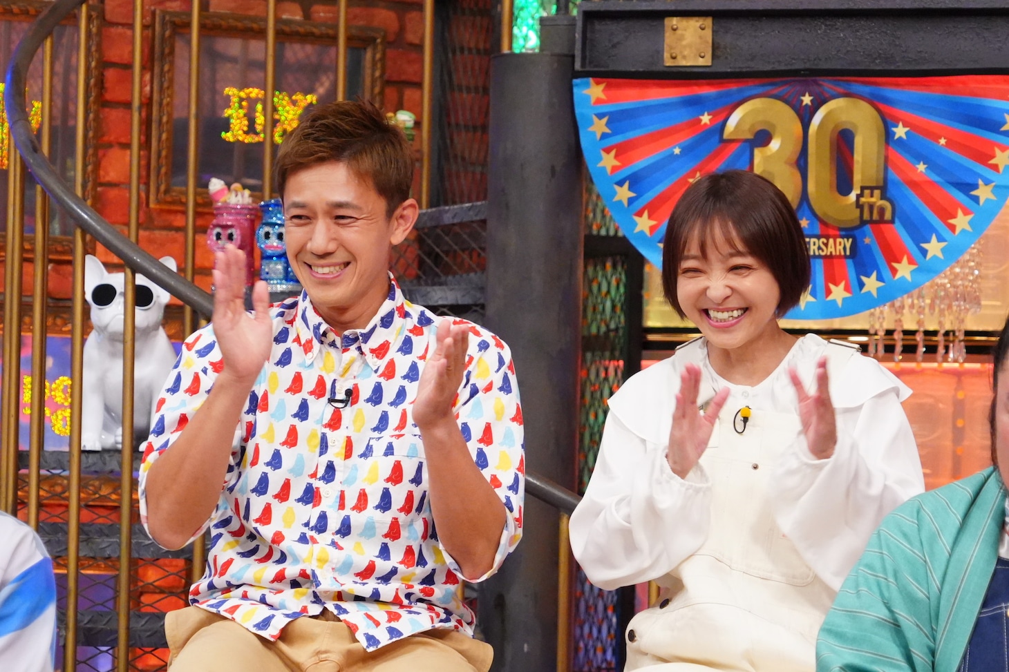 左から森渉、金田朋子。(c)読売テレビ