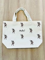 あぁ～しらきの新グッズ「ミニあぁ～しらき総柄ランチバッグ」。