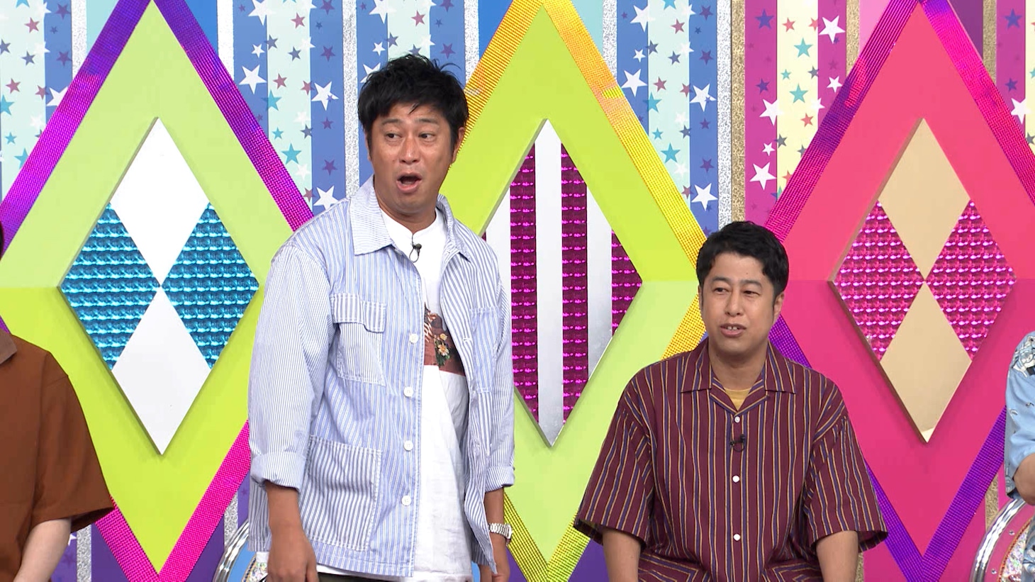 左から、パンサー尾形、ウエストランド井口。(c)テレビ朝日