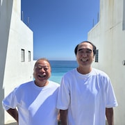 出川哲朗と江頭2:50の“デガシラ”コンビ 島の悩み解決「全力で頑張りました!」