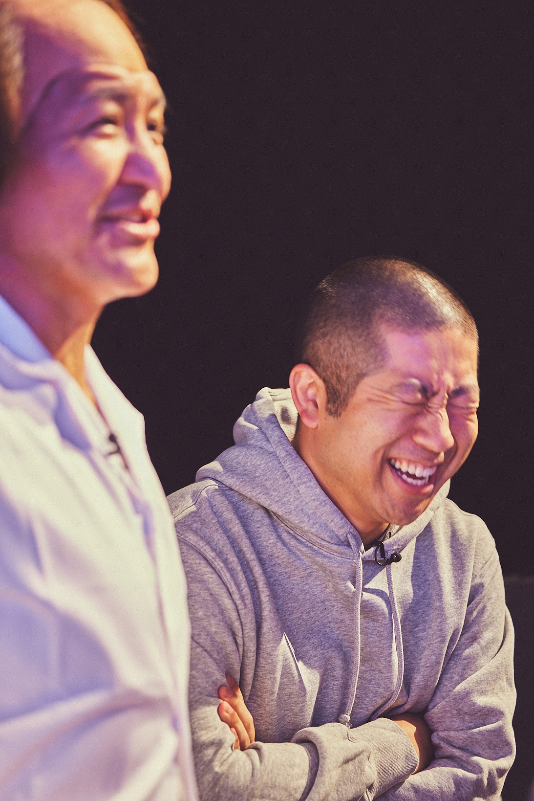 「THEゴールデンコンビ」に挑むスリムクラブ真栄田とハライチ澤部。