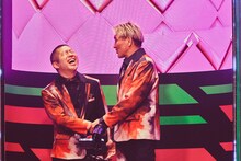 「THEゴールデンコンビ」に挑むスリムクラブ真栄田とハライチ澤部。