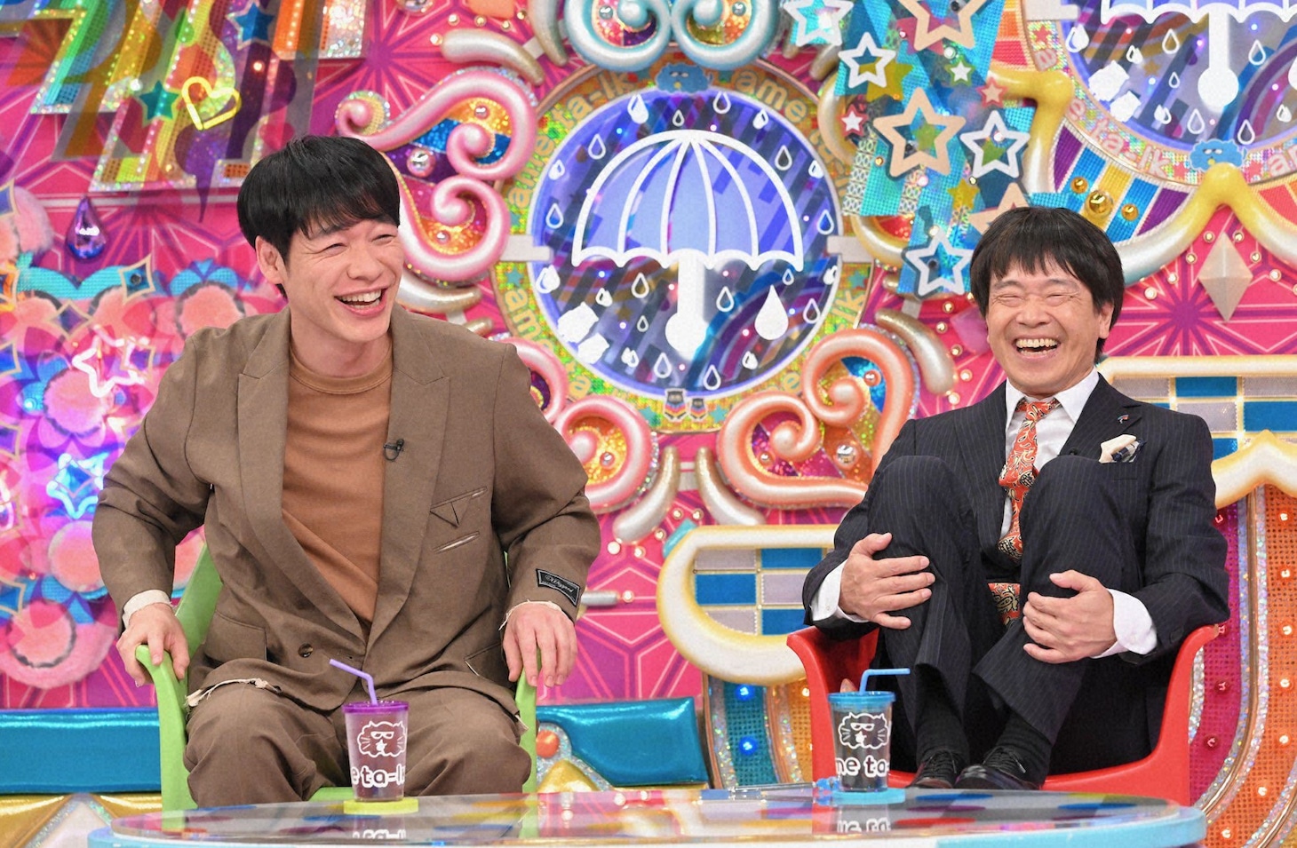左から、麒麟・川島、蛍原徹。(c)テレビ朝日