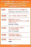 「ラジオお笑いの日」タイムテーブル①