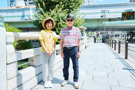 3夜連続放送の「ブラタモリ」より、佐藤茉那アナウンサーとタモリ。(c)NHK