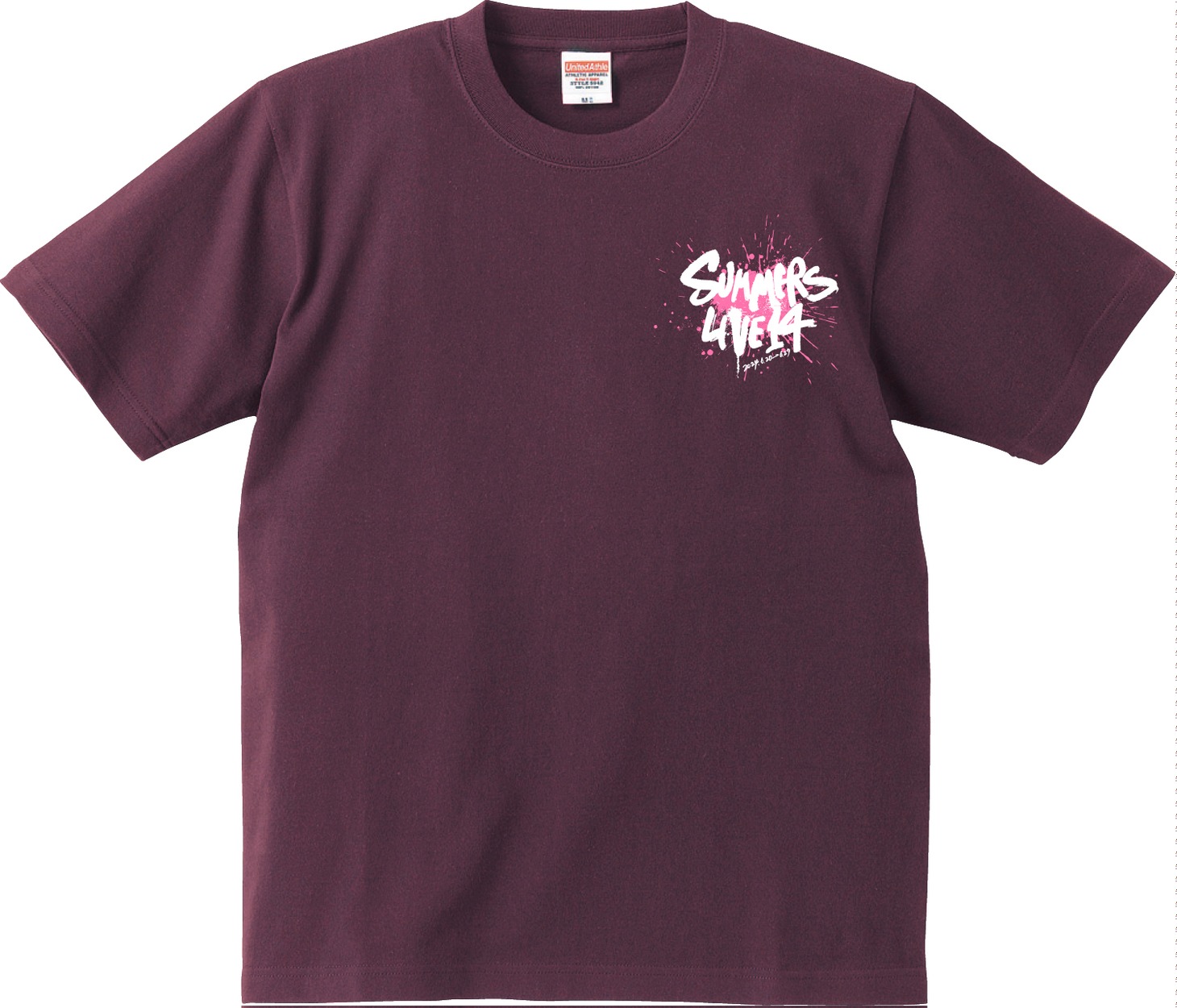 「さまぁ～ずライブ14」ライブTシャツの限定カラー（バーガンディ）