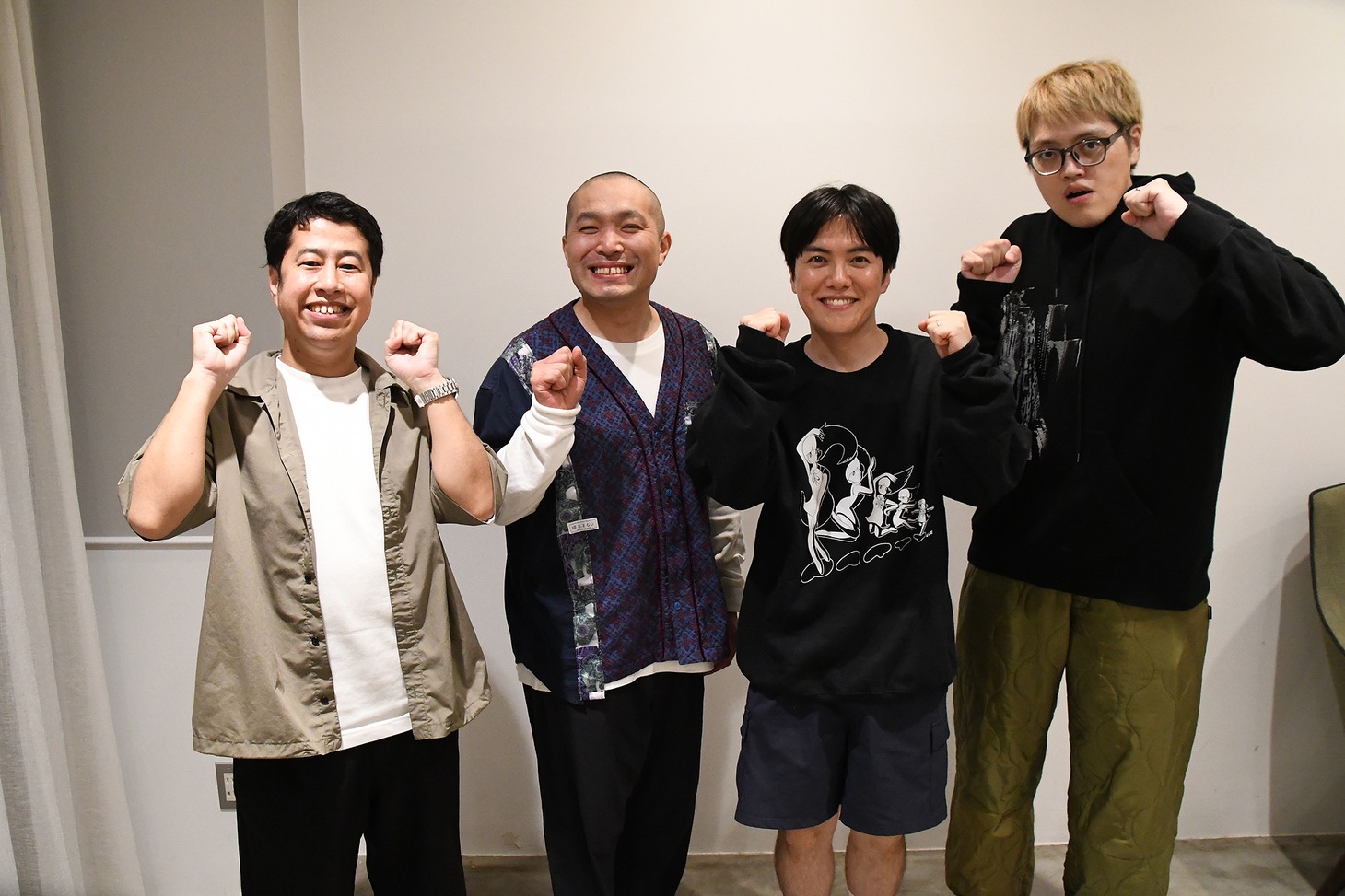 ウエストランド井口、ラブレターズ塚本、ラブレターズ溜口、飯塚大悟