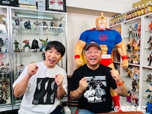 左から、よゐこ濱口と「キン肉マン」原作者の嶋田隆司（ゆでたまご）