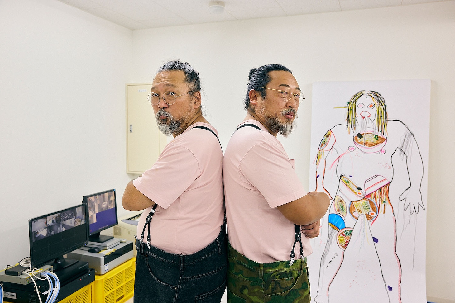 村上隆と村上隆二（ロバート秋山）