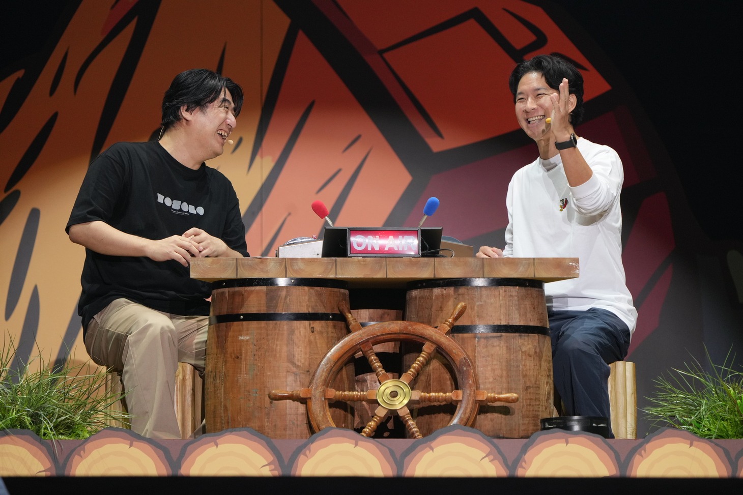 「佐久間宣行のオールナイトニッポン0（ZERO）リスナー超感謝祭2024～新時代～」に出演した（左から）佐久間宣行、アンジャッシュ渡部