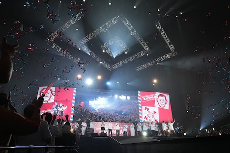 「ナインティナインのオールナイトニッポン歌謡祭」エンディングの様子