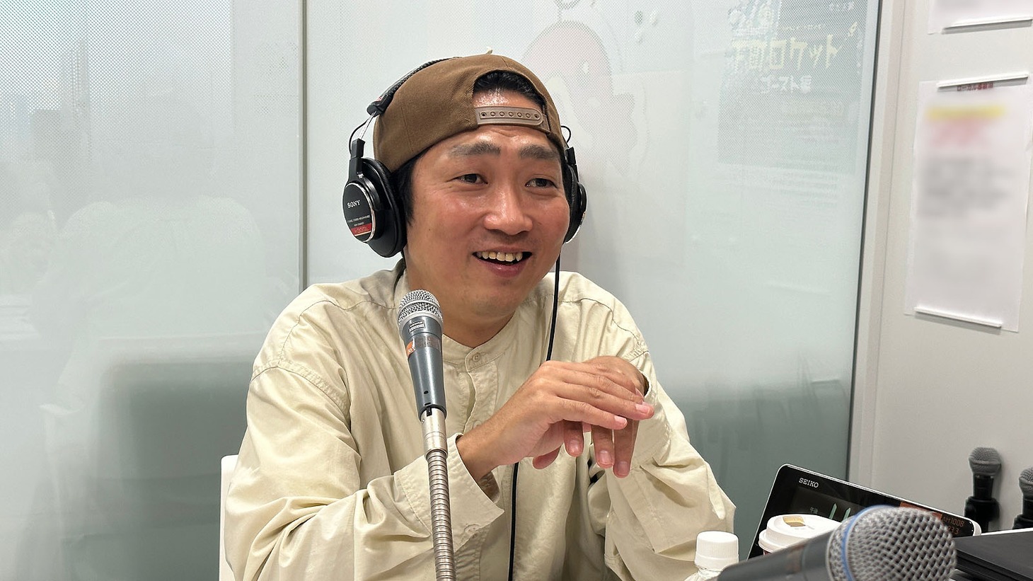 初回パーソナリティを務めるNON STYLE石田。昨年の「M-1ラジオ」収録の様子