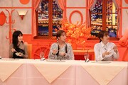 「何か“オモシロいコト”ないの？」にゲスト出演する（左から）福本莉子、辻希美、菊地亜美