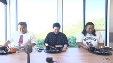 「前略 今田さん、移住するってよ」のワンシーン。左からブラックマヨネーズ小杉、今田耕司、ロバート秋山