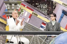 「全力！脱力タイムズ」にゲスト出演する錦鯉・長谷川と石井杏奈
