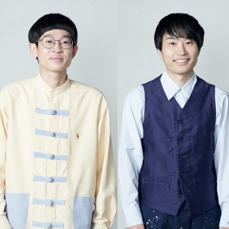 花ブービー。左から、水上あめんぼ、新井ねこ