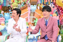 左から、カカロニ栗谷、ネイチャーバーガー三浦