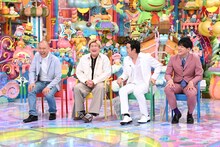 「アメトーークCLUB」に「NEXT熟女芸人」のくくりで出演する（左から）コロコロチキチキペッパーズ・ナダル、ビスケットブラザーズきん、カカロニ栗谷、ネイチャーバーガー三浦