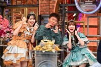 左から鎮西寿々歌、ダウンタウン浜田、櫻井優衣