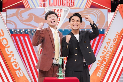 「ytv漫才新人賞決定戦」への進出を決めたオーパスツー。左から大ちゃん、しんじょう