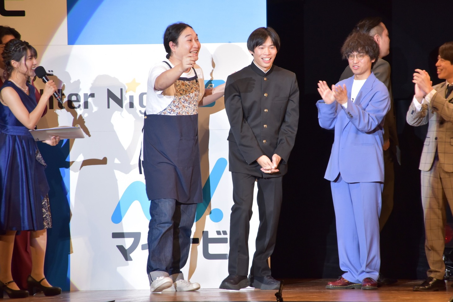 かが屋が「マイナビ Laughter Night 第10回チャンピオンLIVE」で優勝を決めた場面