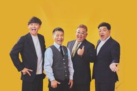 公式本「M-1グランプリ大全2001-2024」より、ますだおかだとサンドウィッチマン