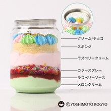 EXITが監修した「ラズベリーメロンパフェ」