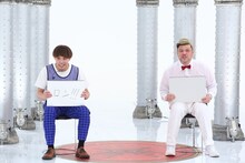 昨年6月の放送でプレイヤーとなった野性爆弾くっきー！（右）