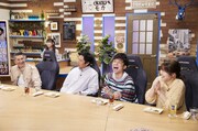 「これ余談なんですけど…」に出演する(手前左から)パンツェッタ・ジローラモ、チュートリアル徳井、アインシュタイン河井、紅しょうが稲田