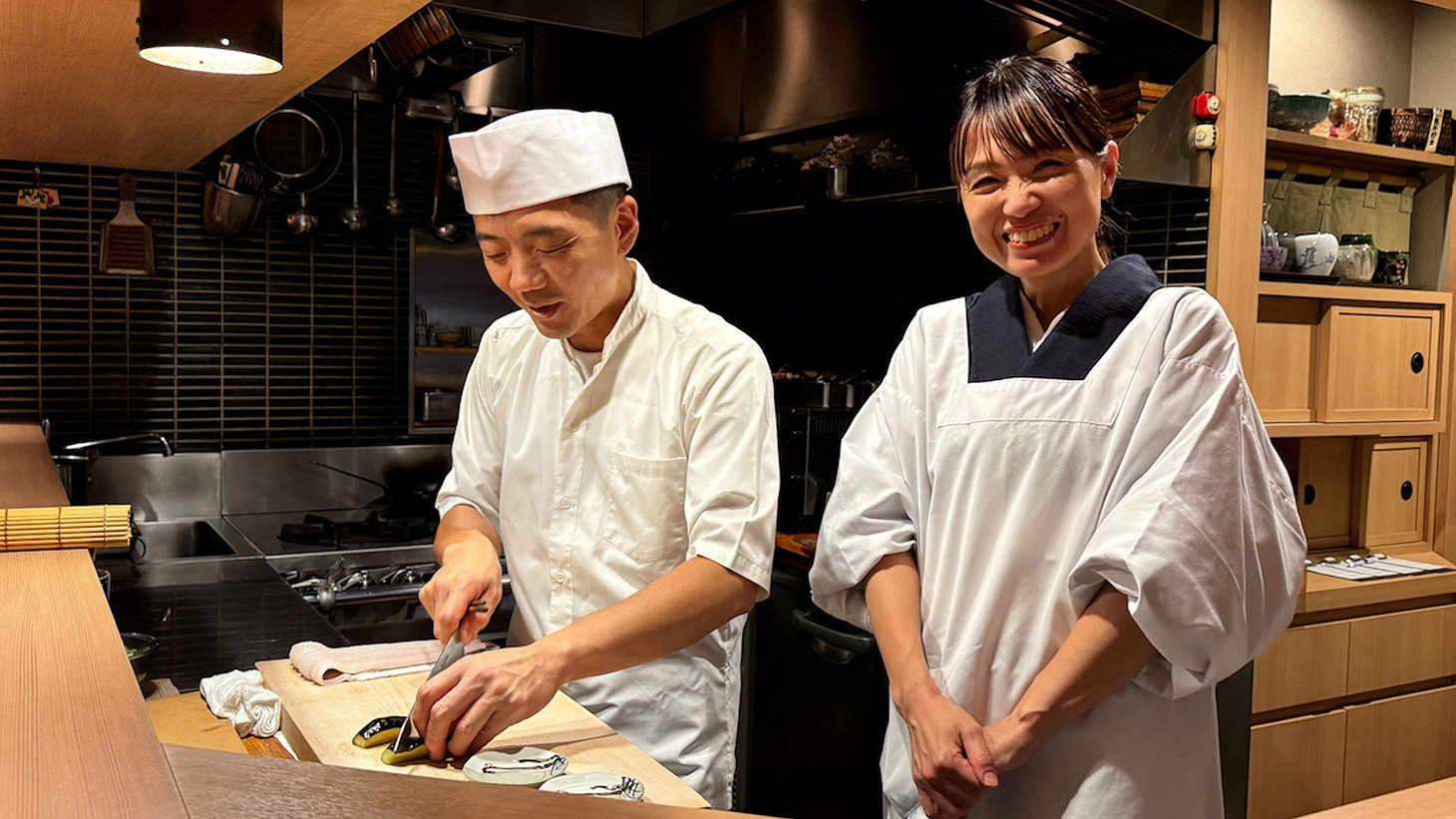 料理人とおかみ