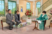 「徹子の部屋」に出演する、なすなかにしと黒柳徹子